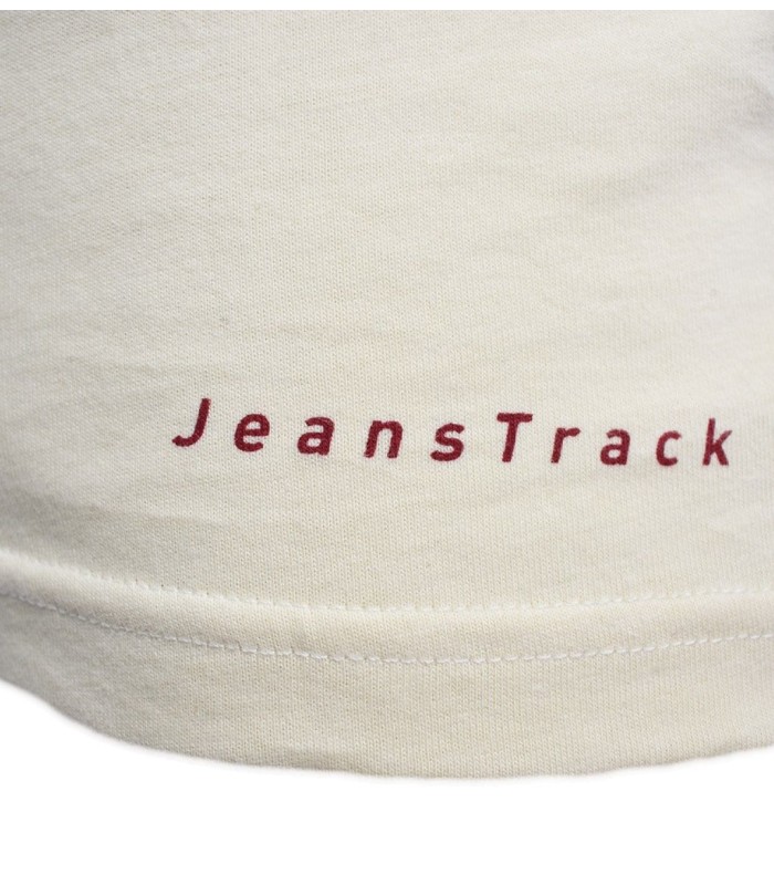 Ringer Beige Organic Cotton T-Shirt woman