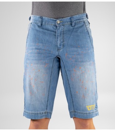 Pantalón Mountain Bike (MTB) Heras Fluor Denim Hombre
