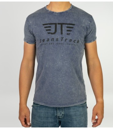 Camiseta Básica JeansTrack Snow Azul Hombre