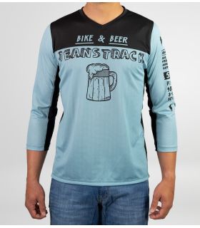 Camiseta Técnica MTB Bike & Beer Sky Blue 3/4