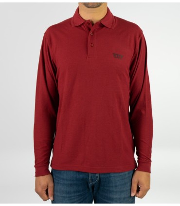 Polo Ciclismo Urbano Burdeos Grana Hombre